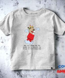 Peanuts Snoopy The Red Baron At Christmas Toddler T Shirt 2