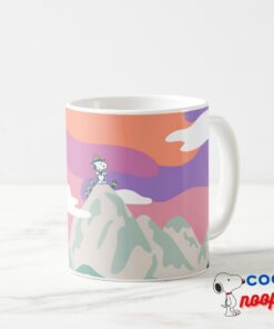 Peanuts Snoopy Troop Hiking The Mountain Coffee Mug 2