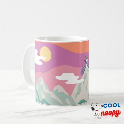 Peanuts Snoopy Troop Hiking The Mountain Coffee Mug 3