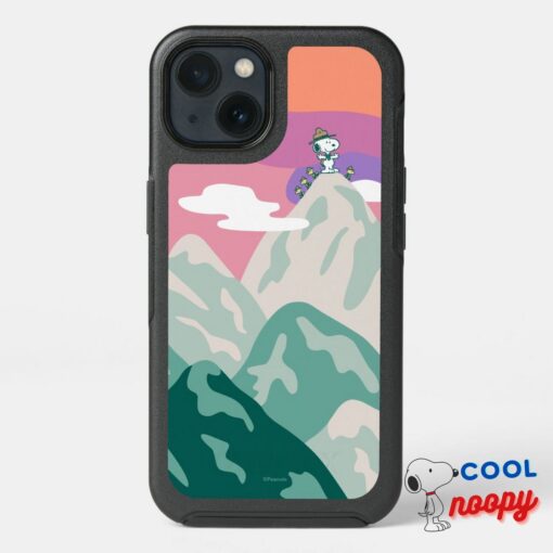Peanuts Snoopy Troop Hiking The Mountain Otterbox Iphone Case 8
