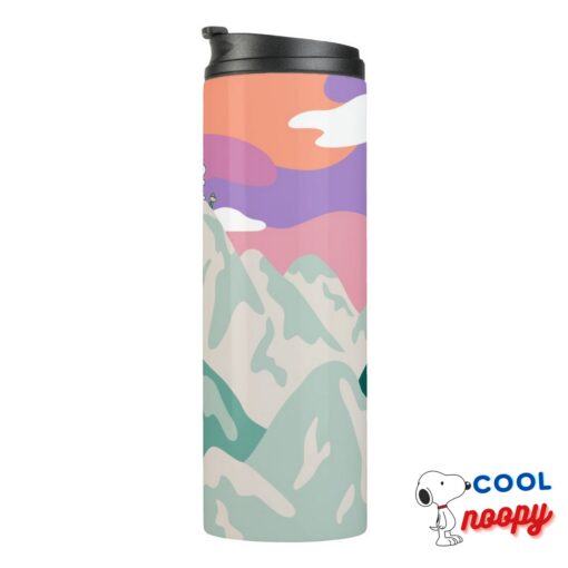 Peanuts Snoopy Troop Hiking The Mountain Thermal Tumbler 3