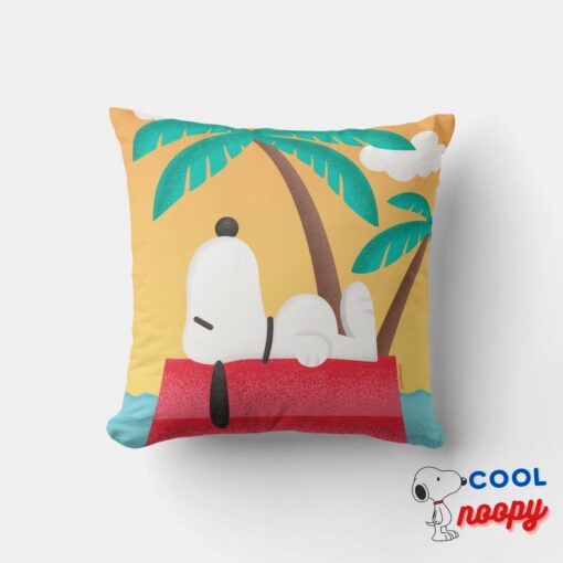 Peanuts Snoopy Tropical Deco Dreams Throw Pillow 6