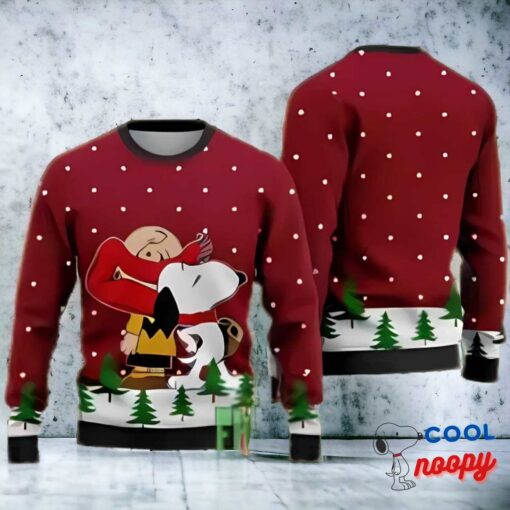 Peanuts Snoopy Ugly Christmas Sweater Cardinal Red Christmas Gift 1