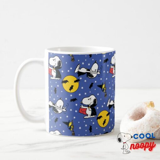 Peanuts Snoopy Vampire Pattern Coffee Mug 15
