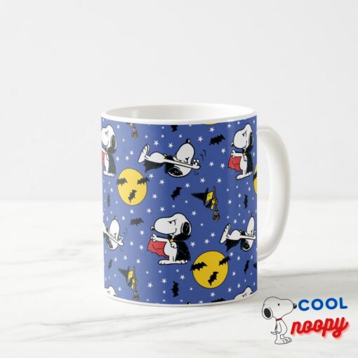 Peanuts Snoopy Vampire Pattern Coffee Mug 2