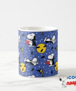 Peanuts Snoopy Vampire Pattern Coffee Mug 4