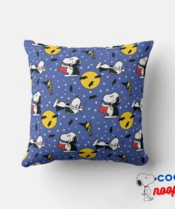 Peanuts Snoopy Vampire Pattern Throw Pillow 4