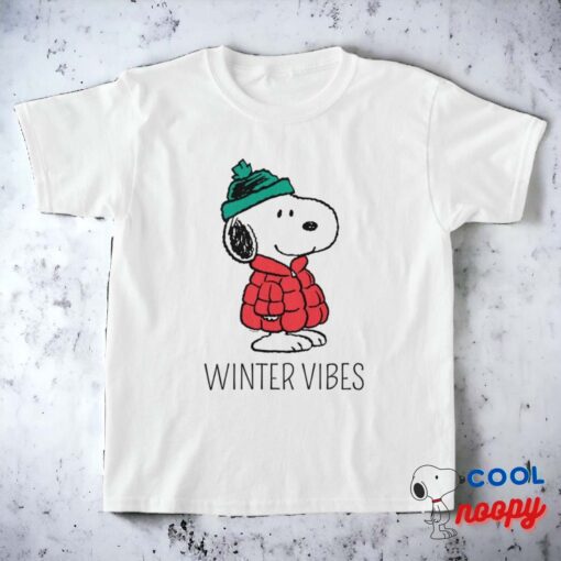 Peanuts Snoopy Winter Coat Hat T Shirt 7