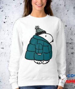 Peanuts Snoopy Winter Puffer Jacket Sweatshirt 15