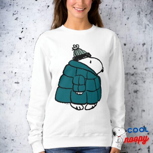 Peanuts Snoopy Winter Puffer Jacket Sweatshirt 15