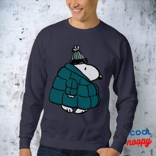 Peanuts Snoopy Winter Puffer Jacket Sweatshirt 2