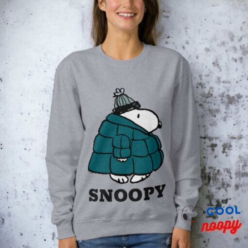 Peanuts Snoopy Winter Puffer Jacket Sweatshirt 20