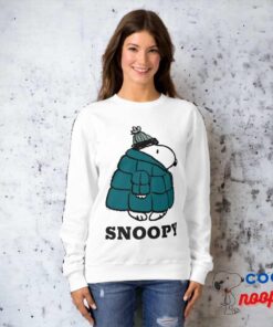 Peanuts Snoopy Winter Puffer Jacket Sweatshirt 6