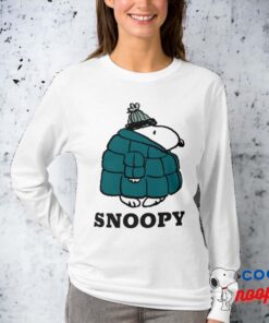 Peanuts Snoopy Winter Puffer Jacket T Shirt 2