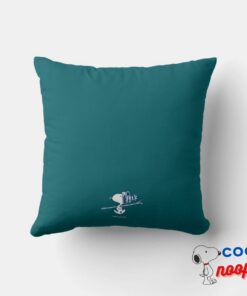 Peanuts Snoopy Winter Puffer Jacket Throw Pillow 4