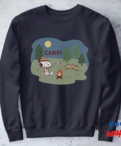 Peanuts Snoopy Woodstock At The Campfire Sweatshirt 1