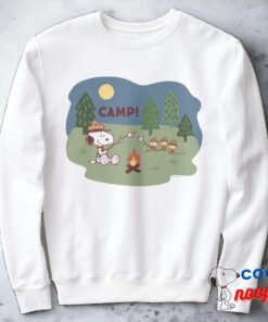 Peanuts Snoopy Woodstock At The Campfire Sweatshirt 11