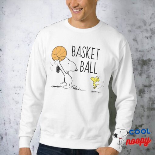 Peanuts Snoopy Woodstock Basketball Sweatshirt 1