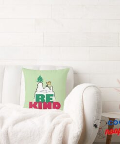 Peanuts Snoopy Woodstock Be Kind Throw Pillow 2
