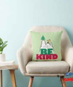Peanuts Snoopy Woodstock Be Kind Throw Pillow 3