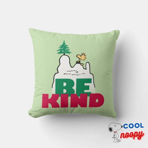 Peanuts Snoopy Woodstock Be Kind Throw Pillow 5