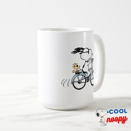 Peanuts Snoopy Woodstock Bicycle Mug 10