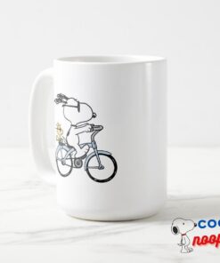 Peanuts Snoopy Woodstock Bicycle Mug 11