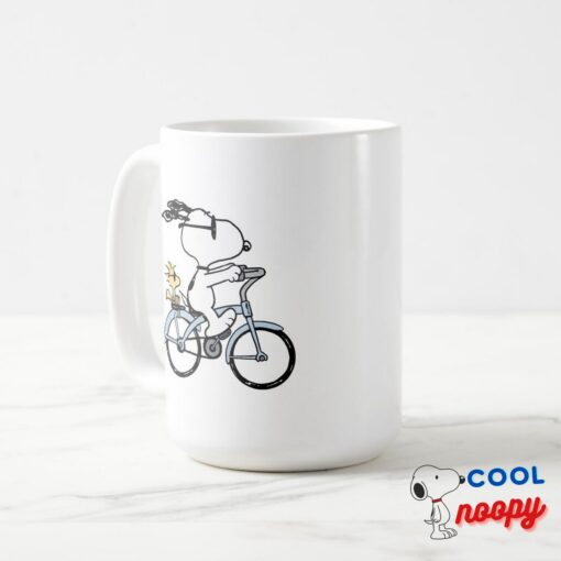 Peanuts Snoopy Woodstock Bicycle Mug 11