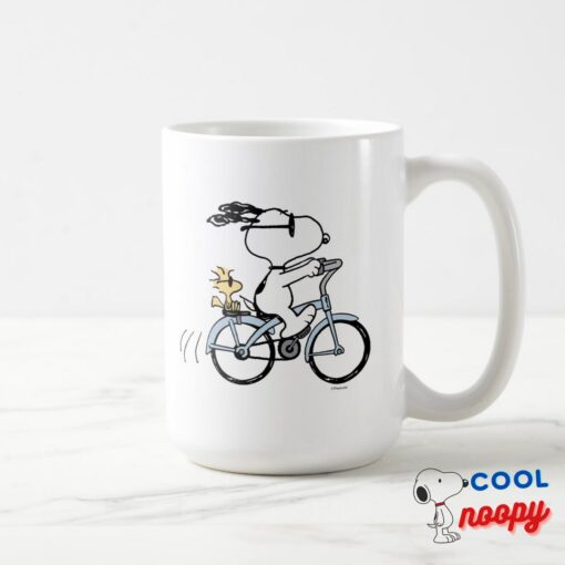 Peanuts Snoopy Woodstock Bicycle Mug 4