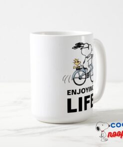 Peanuts Snoopy Woodstock Bicycle Mug 5
