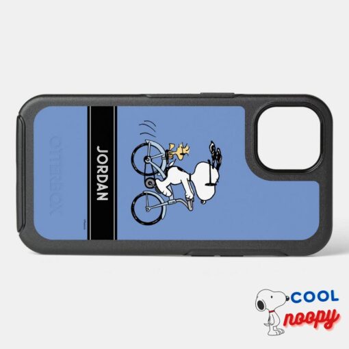 Peanuts Snoopy Woodstock Bicycle Otterbox Iphone Case 3