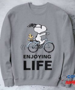 Peanuts Snoopy Woodstock Bicycle Sweatshirt 2