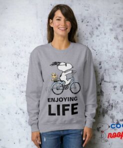 Peanuts Snoopy Woodstock Bicycle Sweatshirt 3