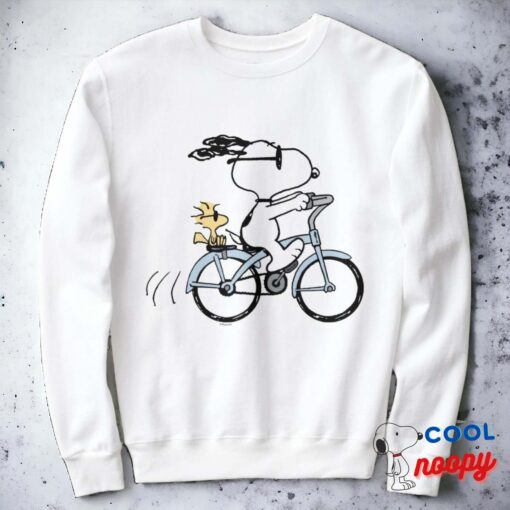 Peanuts Snoopy Woodstock Bicycle Sweatshirt 5