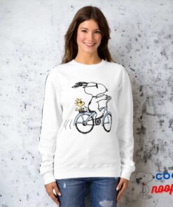 Peanuts Snoopy Woodstock Bicycle Sweatshirt 9