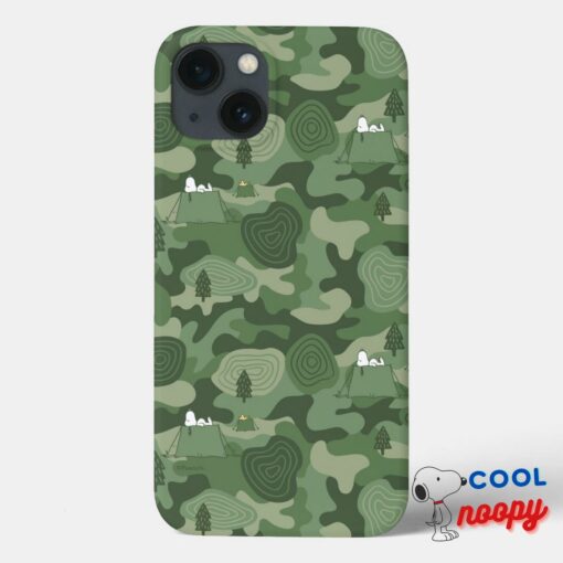 Peanuts Snoopy Woodstock Camouflage Camp Case Mate Iphone Case 8