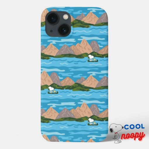 Peanuts Snoopy Woodstock Canoe Ride Pattern Case Mate Iphone Case 8