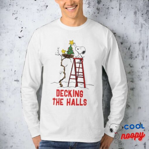 Peanuts Snoopy Woodstock Christmas Tree T Shirt 13