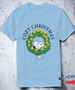 Peanuts Snoopy Woodstock Christmas Wreath T Shirt 20