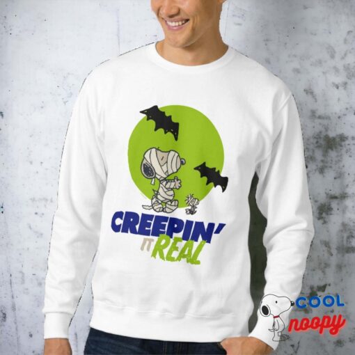 Peanuts Snoopy Woodstock Creepin It Real Sweatshirt 11