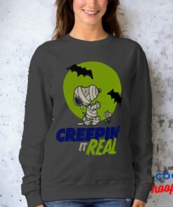 Peanuts Snoopy Woodstock Creepin It Real Sweatshirt 5
