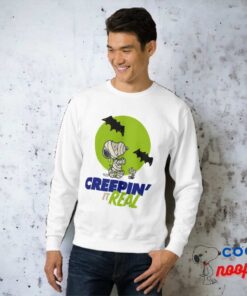 Peanuts Snoopy Woodstock Creepin It Real Sweatshirt 8