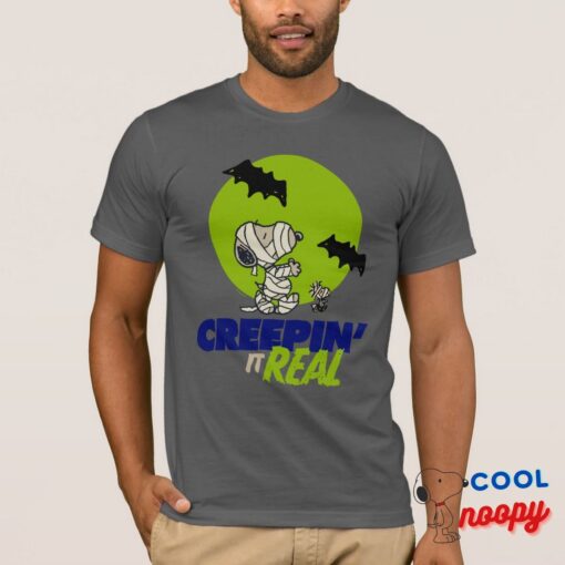 Peanuts Snoopy Woodstock Creepin It Real T Shirt 8