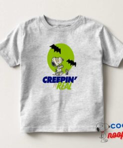 Peanuts Snoopy Woodstock Creepin It Real Toddler T Shirt 8