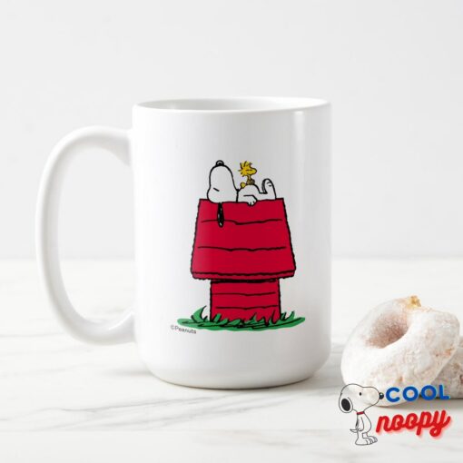 Peanuts Snoopy Woodstock Doghouse Mug 12