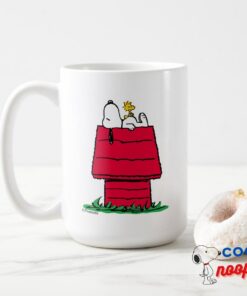 Peanuts Snoopy Woodstock Doghouse Mug 15