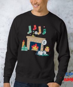 Peanuts Snoopy Woodstock Fireplace Nap Sweatshirt 1
