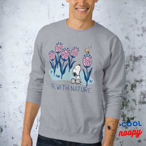 Peanuts Snoopy Woodstock Flower Garden Sweatshirt 3
