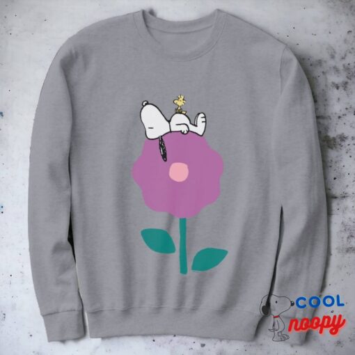 Peanuts Snoopy Woodstock Flower Whistle Sweatshirt 2