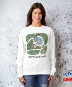 Peanuts Snoopy Woodstock Happiness Is Camping Sweatshirt 17